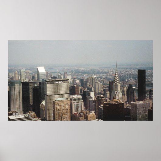 Poster New York City avec Chrysler Building (Devant)