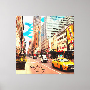 Poster New York City Canvas Afdruk
