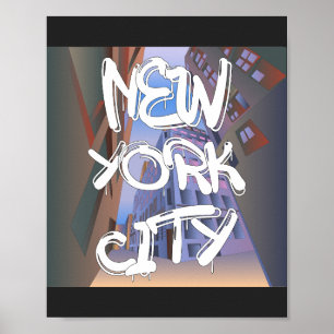 Poster New York City Graffiti