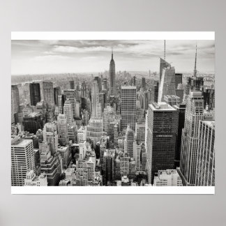 Poster New York City noir et blanc