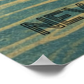 Poster New York City Skyline in Japanese Ukiyo-e Style (Coin)