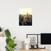 Poster New York City Skyline Midtown, Moyen (Bureau à domicile)