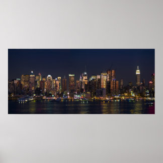 Poster New York City Skyline Panorama 08