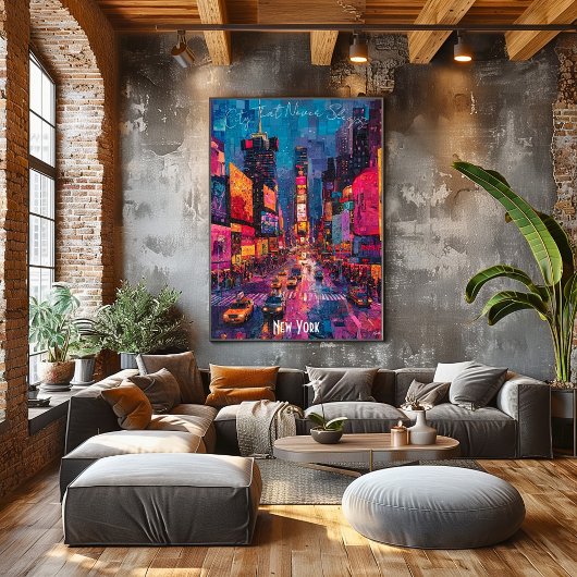 Poster New York City Skyline - Vibrant NYC Wall Art