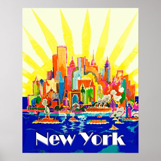 Poster New York City Travel (Devant)