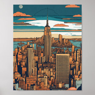 Poster "New York City Vibe : Capture d'objets vectoriels"