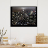 Poster New York Cityscape New York (Cuisine)