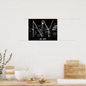 Poster New York Cityscape New York (Cuisine)