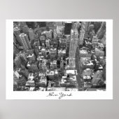 Poster New York Cityscape New York Empire Imprimer (Devant)