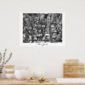Poster New York Cityscape New York Empire Imprimer (Cuisine)
