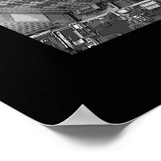 Poster New York Cityscape New York Empire Imprimer (Coin)