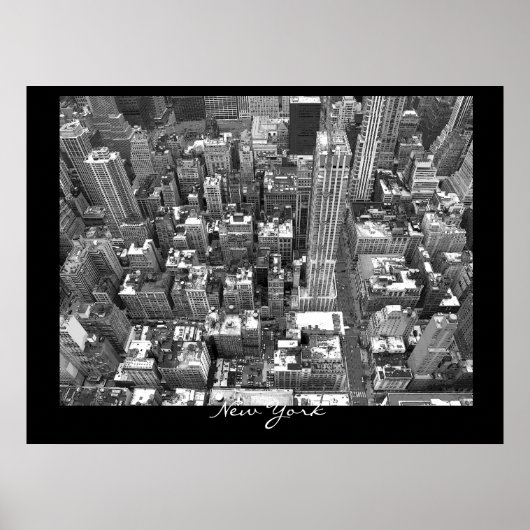 Poster New York Cityscape New York Empire Imprimer (Devant)