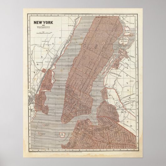 Poster New York et ses environs (Devant)