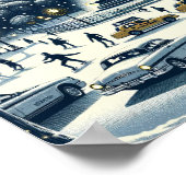 Poster New York Holiday Elegance - Noël personnalisable (Coin)