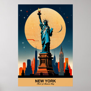 Poster New York : Le coeur de l’histoire de l’Amérique