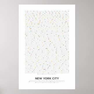 Poster New York - MetroDots