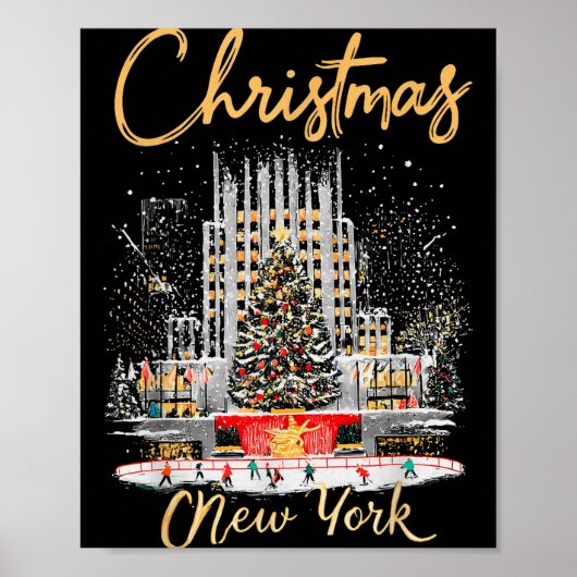 Poster New York Ny Christmas Girl Trip Matching (Devant)