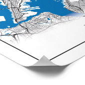 Poster New York NY USA Travel City Map (Coin)