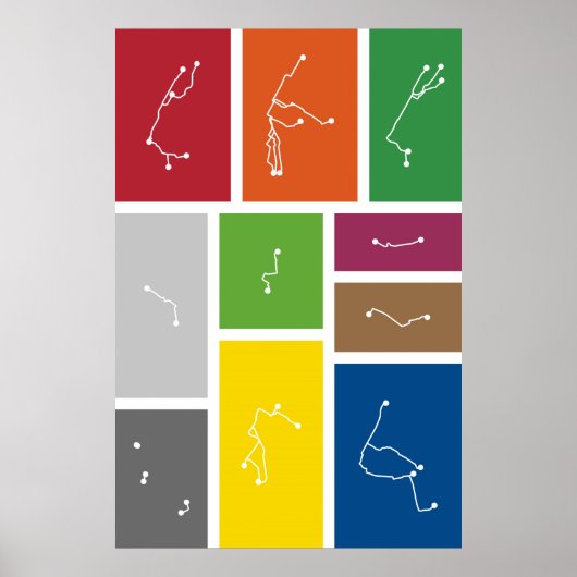 Poster New York - Palettes de transport en commun (Devant)