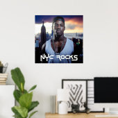 POSTER NEW YORK ROCKS - NYC (Bureau à domicile)