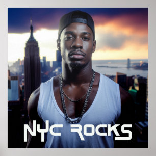 POSTER NEW YORK ROCKS - NYC