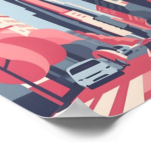 Poster New York Scape 4K Vector Serene (Coin)