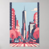 Poster New York Scape 4K Vector Serene (Devant)