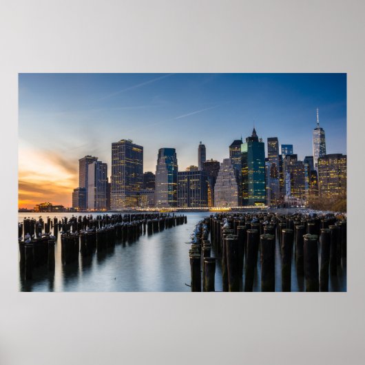 Poster New York Skyline (Devant)