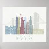 Poster New York Skyline (Devant)