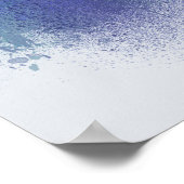 Poster New York Skyline - Aquarelle bleue (Coin)