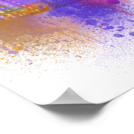 Poster New York Skyline - Arc en ciel (Coin)