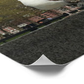 Poster New York Skyline avec mouettes (Coin)