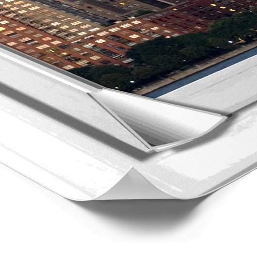 Poster New York Skyline View Fake Window With Blind (Coin)