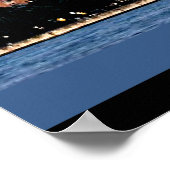 Poster New York Skyline, Voilier sur la rivière Hudson (Coin)