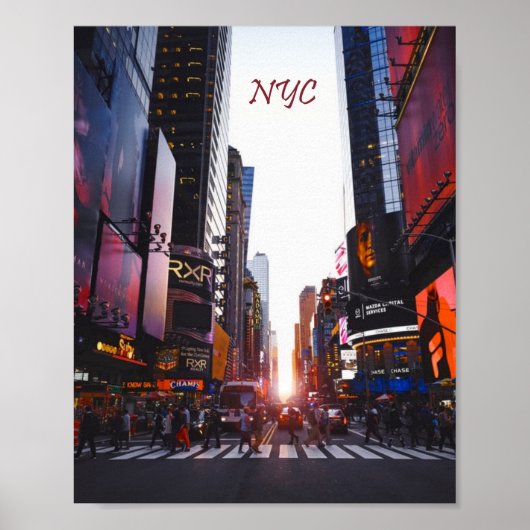 Poster New York Times Carré (Devant)
