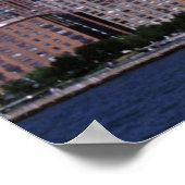 Poster New York, USA. Tours jumelles du célèbre Monde (Coin)