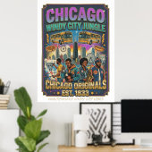 Poster New York ; Vie de Métropole (Bureau à domicile)