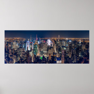 POSTER NEW YORK VILLE LA NUIT