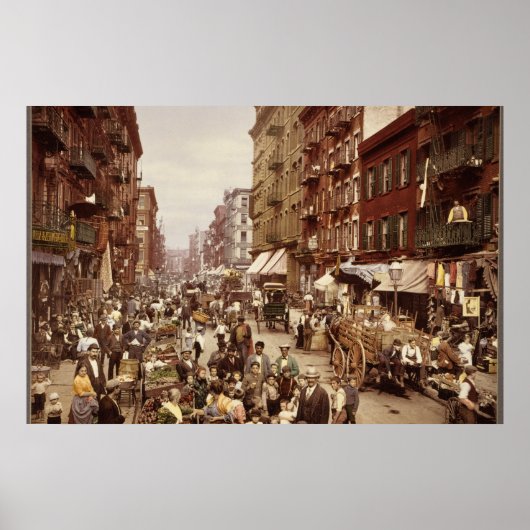 Poster New York vintage 1890 (Devant)