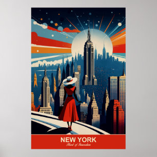 Poster New York : Voyage au coeur de l'innovation