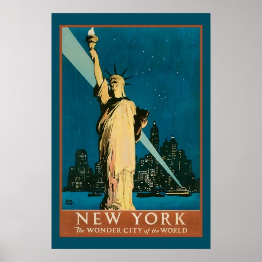 Poster New York Wonder City of the World (Devant)