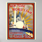 Poster New York World's Fair Deco Imprimer 11 x 14 (Devant)