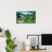 Poster New York Yankees en scène de l'entraînement (Bureau à domicile)