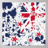 Poster New Zealand FLAG KCALIMA, effet par Masanser (Devant)