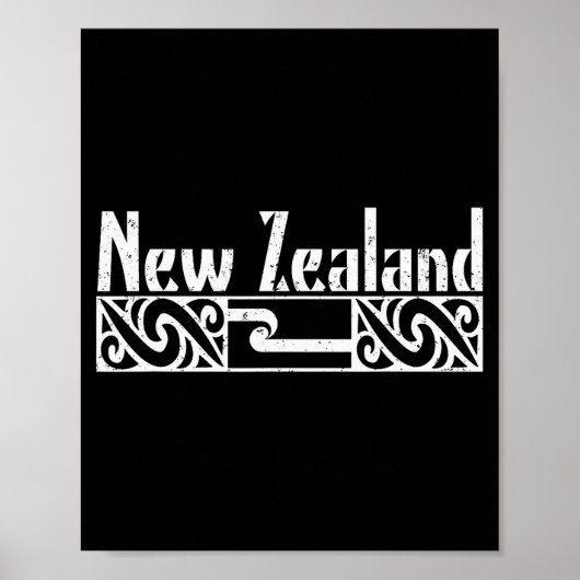 Poster New Zealand Maori Flag (Devant)