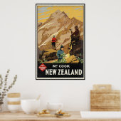 Poster New Zealand Mount Cook (Cuisine)