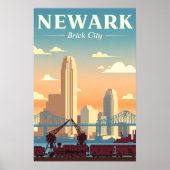Poster Newark New Jersey vintage (Devant)