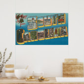 Poster Newberry, Caroline du Sud - Scènes de grandes lett (Cuisine)