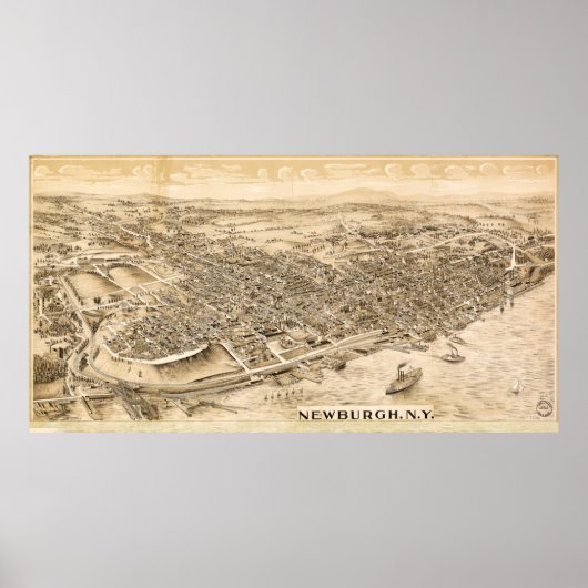 Poster Newburgh, New York (c1900) (Devant)