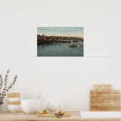 Poster Newburgh, New York - Vue du front de mer de la riv (Cuisine)